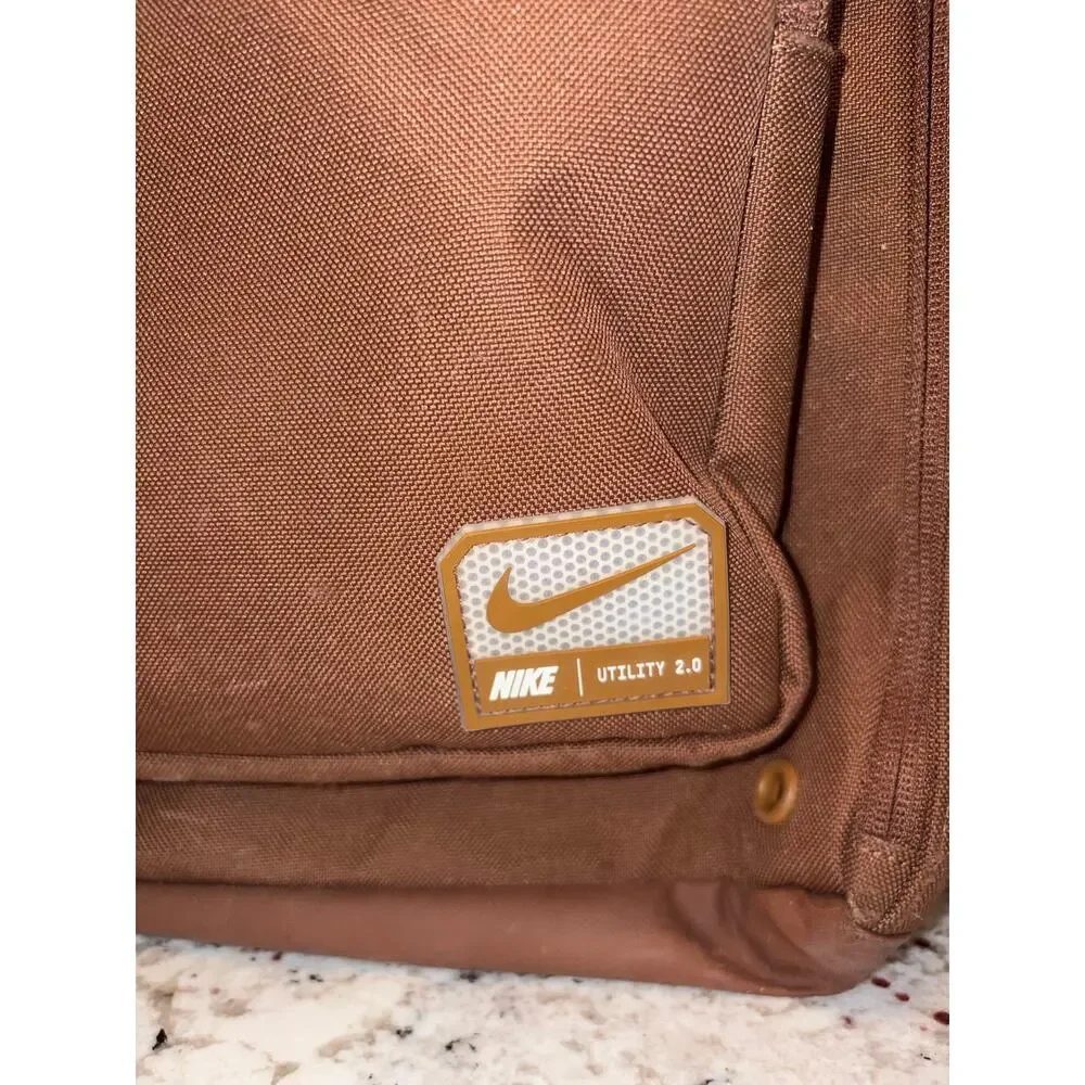 Nike Utility 2.0 Brown Backpack Preowned Good Cond Some Spots